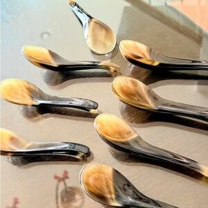 Set of Horn-Inspired Soup Spoons